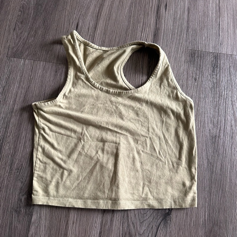Women's Green Sleeveless Top